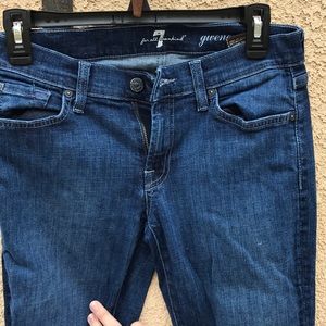 7 for all man kind blue jeans size 27